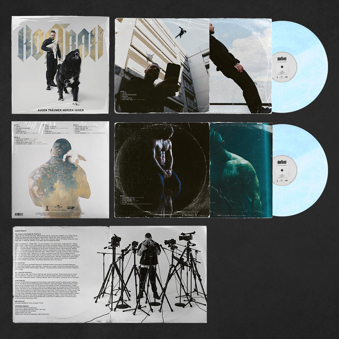 Augen träumen Herzen sehen 2LP - Limitierte Gatefold Vinyl in blue marbled